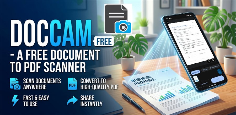 DocCam - a free document to PDF scanner for Android